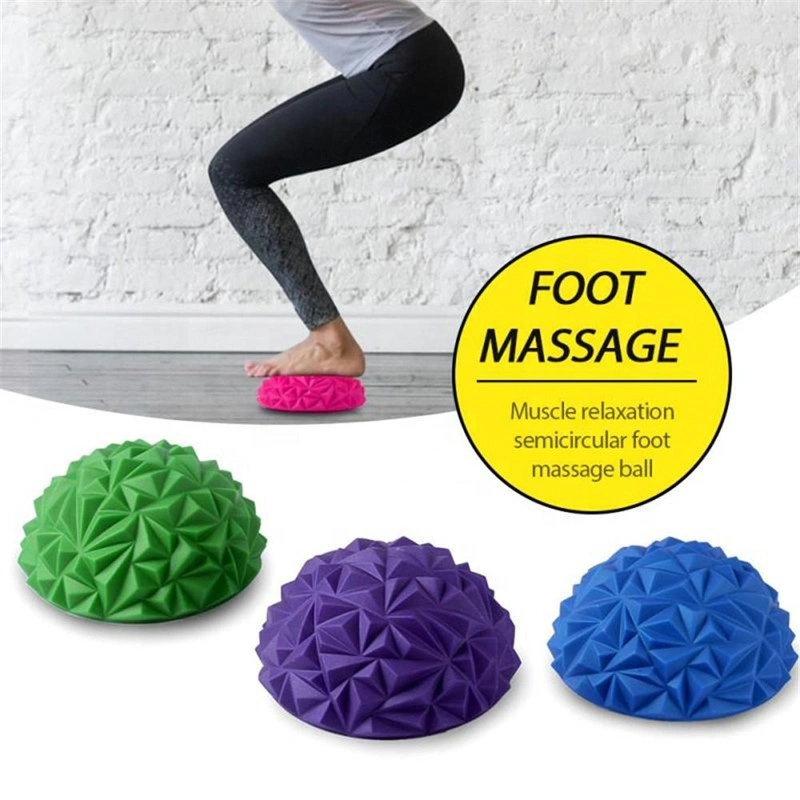 Sport Übung Half Spiky Massage Balance Fitness Yoga Ball