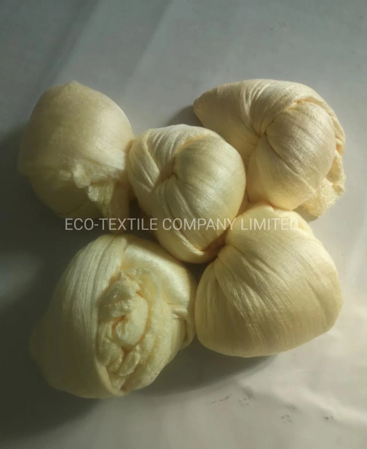 Luxury Golden Grade a Mulberry Silk Fiber Textiles for Roving