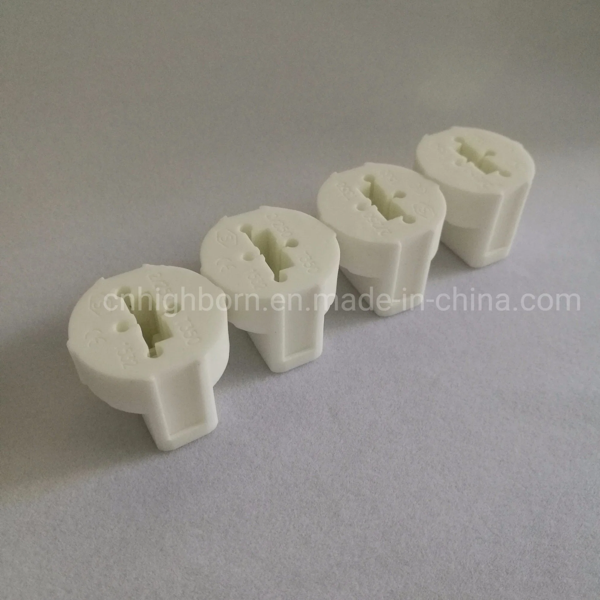 Electronic Two Holes Steatite Precise Ceramic Insulator Part