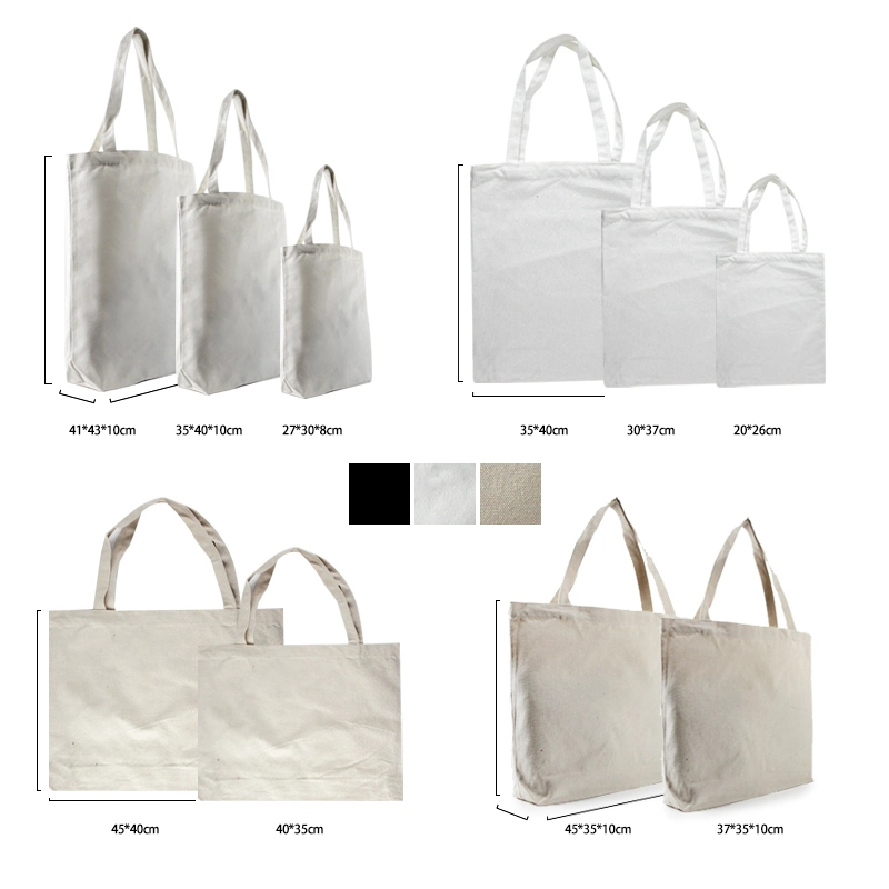 Customized Logo Organic Shopping Bag Natural Canvas Bag Original Cotton Bag with Logo