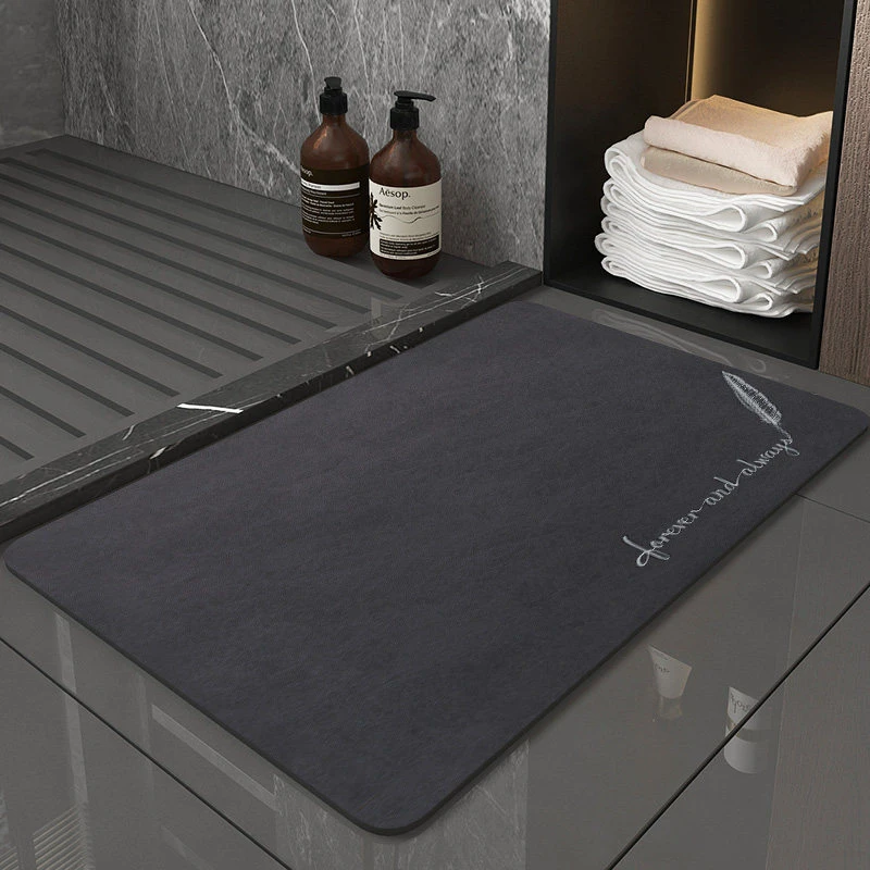 7color tamaño personalizado de alta absorción de agua fácil de limpiar el cuarto de baño antideslizante resistente al agua de baño Alfombra de Baño Baño de tierra de diatomeas Mat-Floor Mat-Door Mat