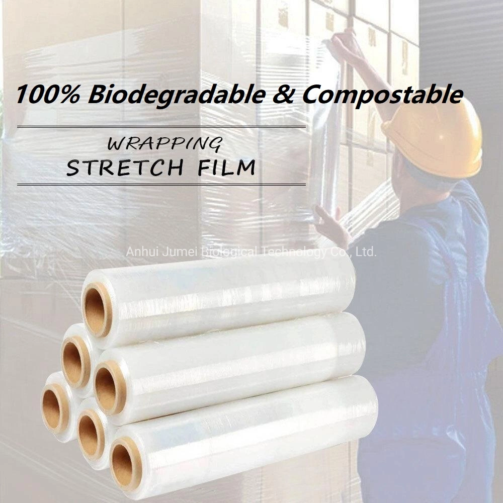 Biologisch abbaubare und kompostierbare Stretch Wrap Folie Stretch Pallet Shrink Wrap