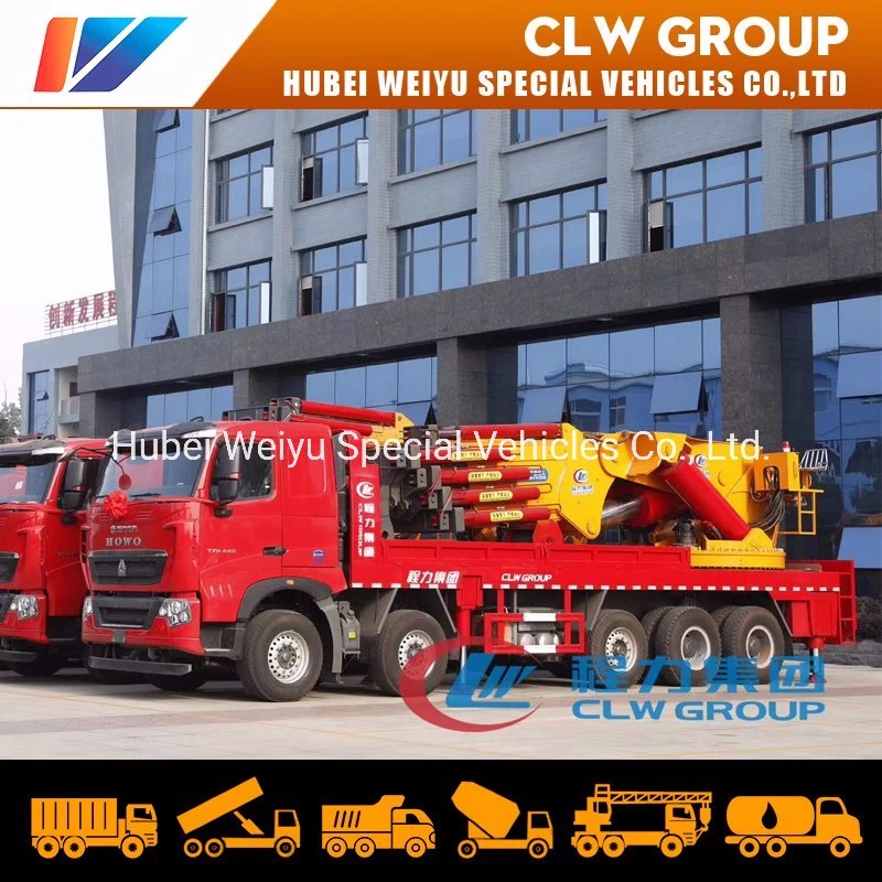 Army Use HOWO 10*4 Military 80t 100t 120t 150t Heavy Duty Truck Mounted Crane Truck