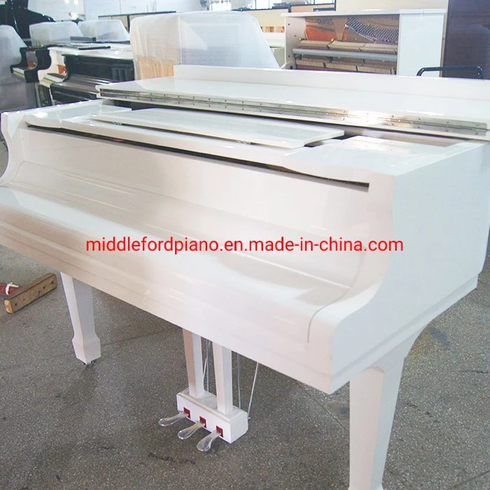 Middleford (GP-152W) White 152 Grand Piano with Free Adjustable Bench