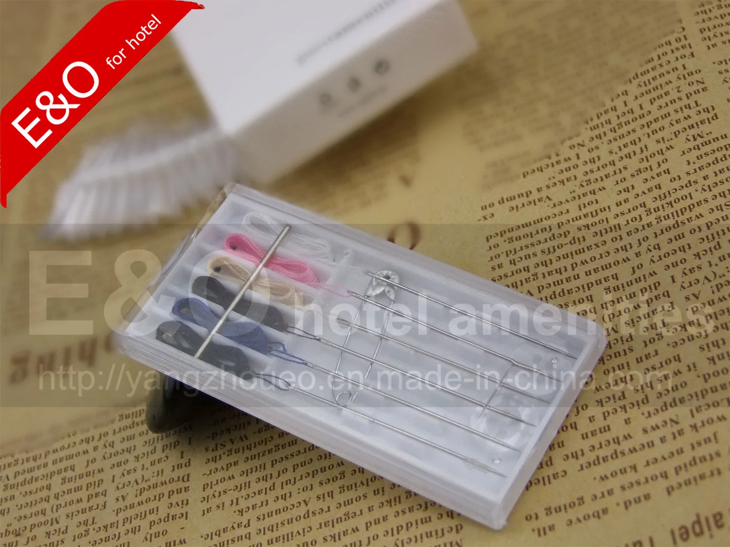 Wholesale Cheap Disposable Sewing Box Hotel Sewing Kit in Plastic Box