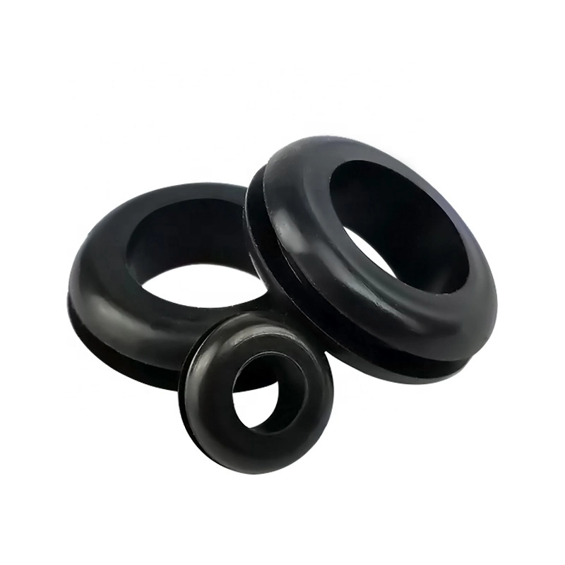 Custom Silicone Protective Coil Cable Rubber Ring for Wire / Electric Box Protection