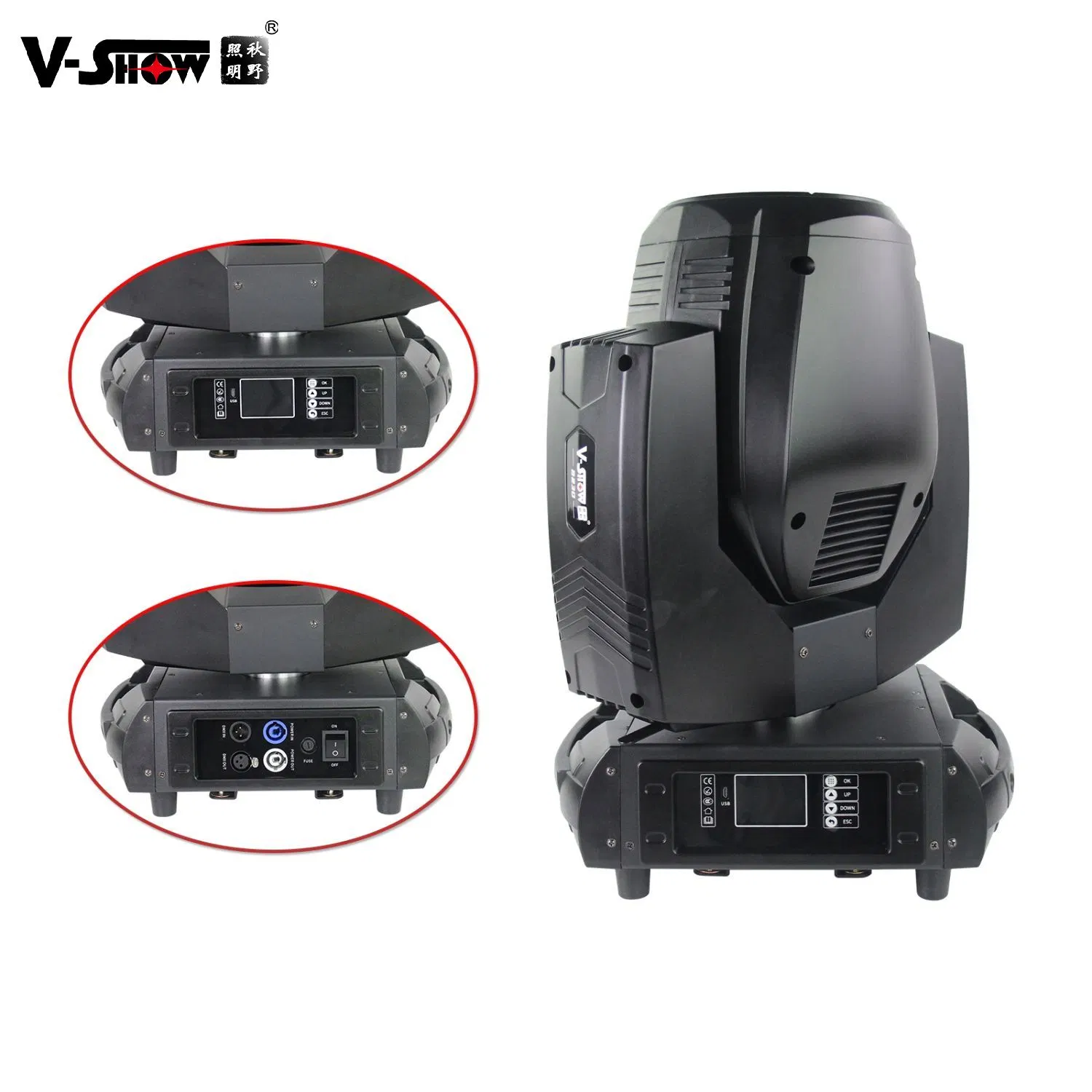 V-Show 2PCS with Case 7r 230W Sharpy Beam Stage Moving Head Light