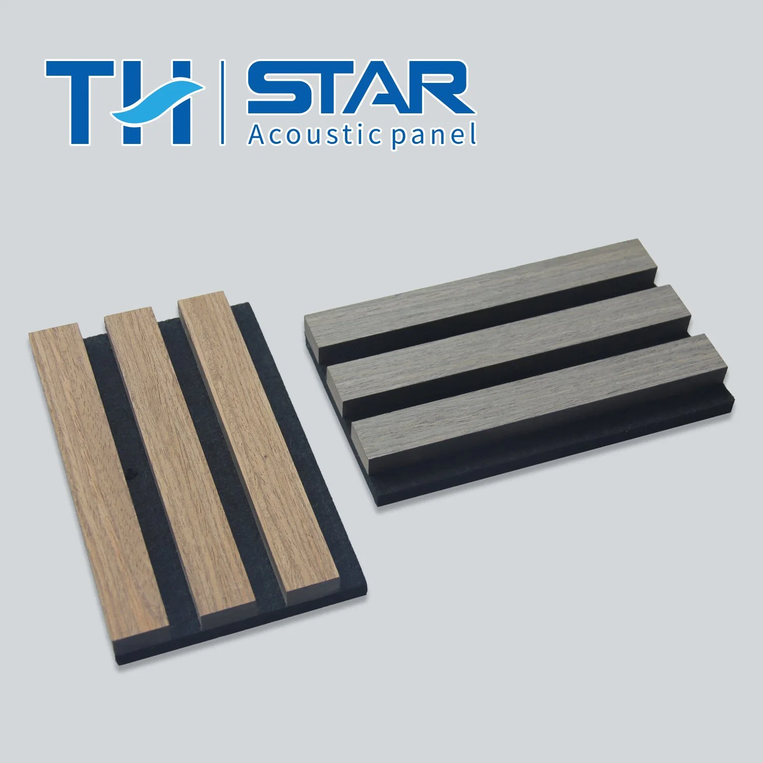 Composition MDF Wooden Slatted 3D Red Soundproof Acustic Timber Wood Slats Acoustic Wall Panels