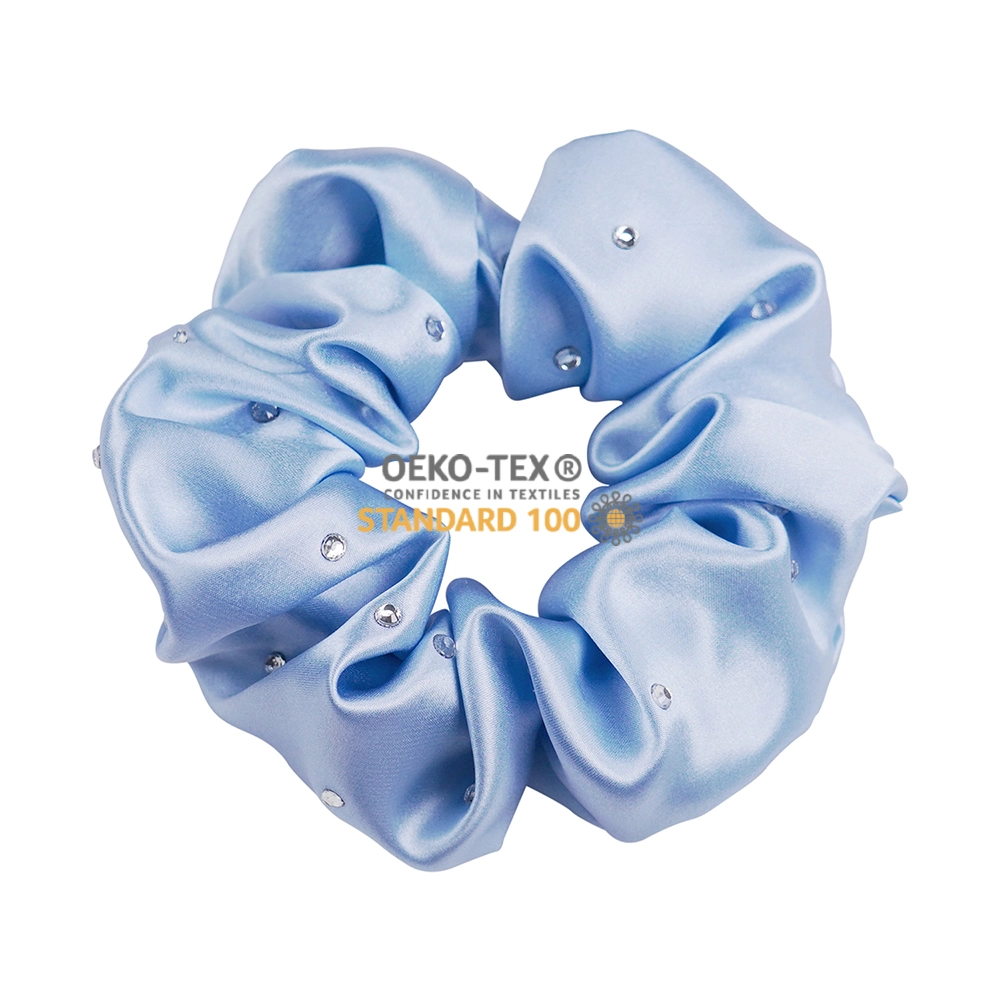 Acessórios para cabelo cristais Scrunchies de seda para 100% Mulberry seda