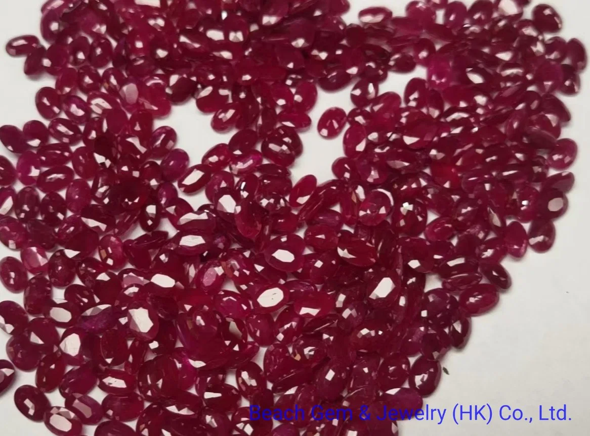 Natural Ruby Oval 3X4 4X6mm Gemstone for Jewelry Making