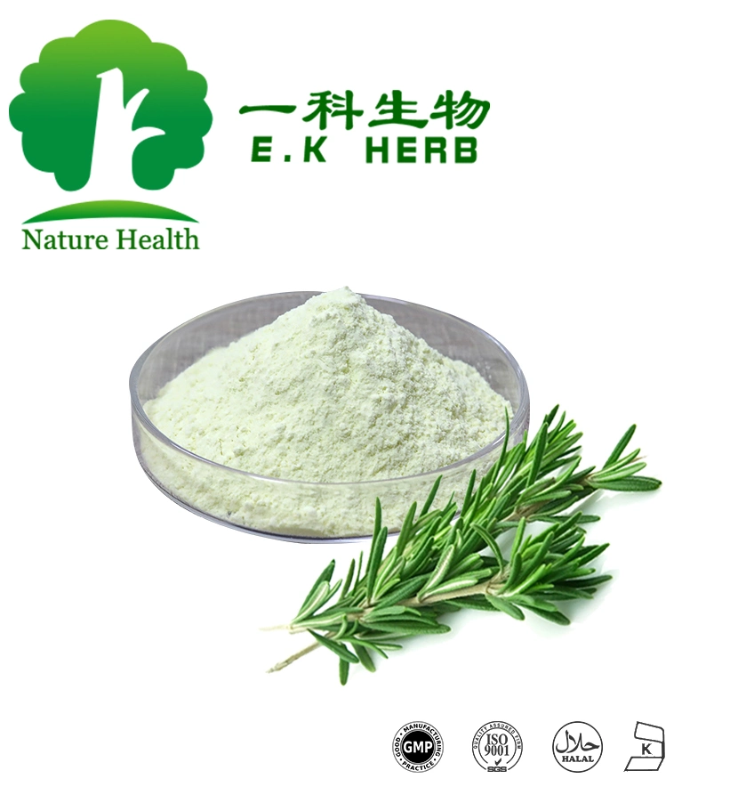 E. K Herb ISO Halal Kosher zertifiziert natürliche Antioxidantien Carnosinsäure 5%~95% fettlöslich CAS 3650-09-7 Rosmarinsäure, Ursolsäure Pulver Rosmarin-Extrakt