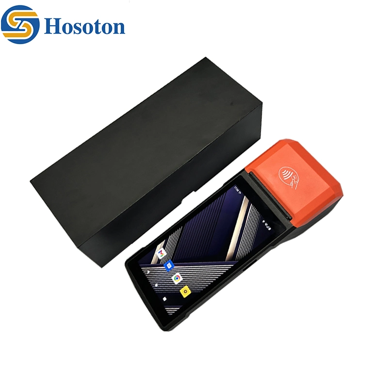Sistema POS portátil da China Ecrã Táctil sem fios 4G portátil Android TERMINAL POS com impressora térmica S81