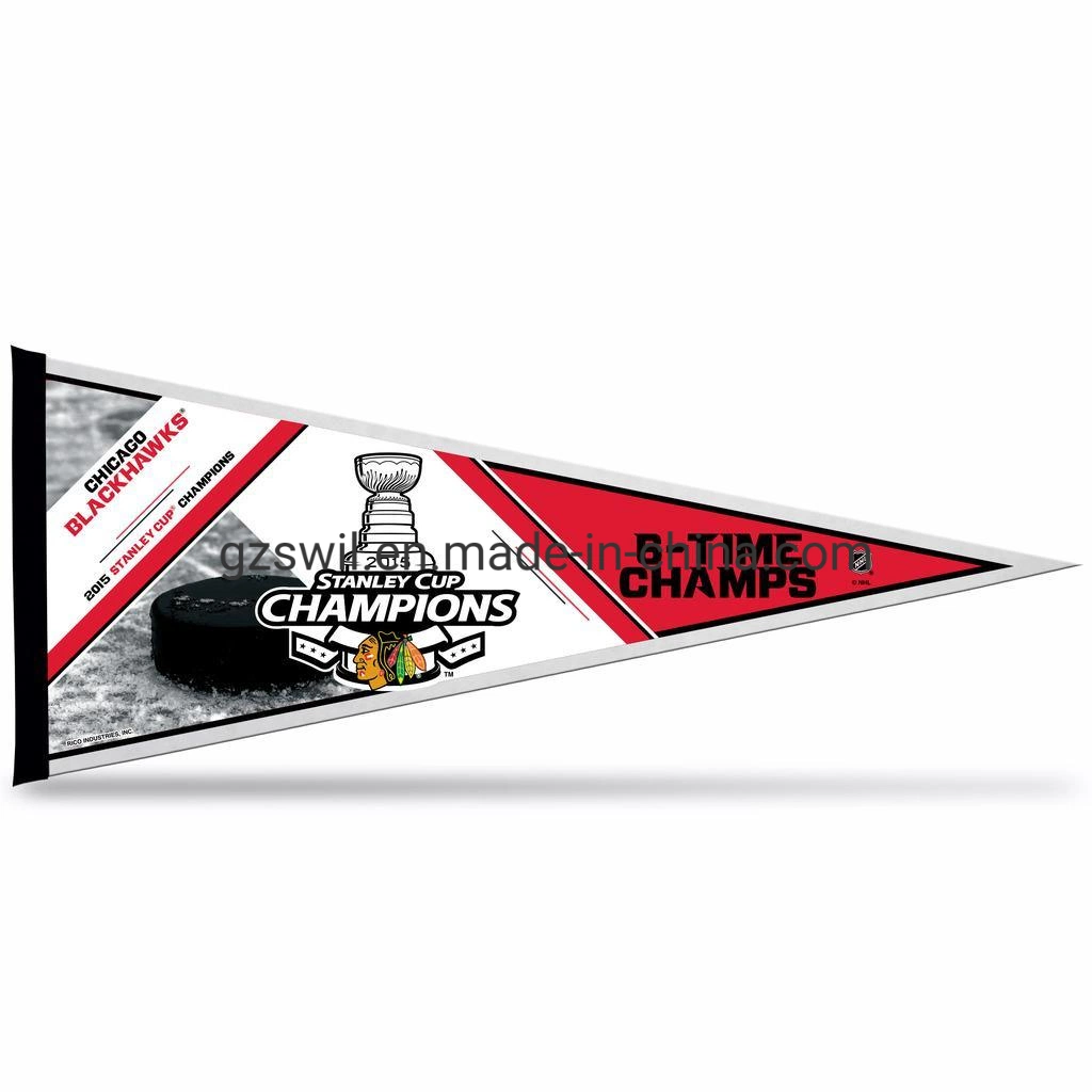 Custom Made Full Color Single Side Printing Felt Pennant Banner