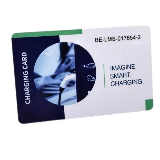 Logo Printing ISO14443A Hf DESFire EV2 8K RFID Electric Car Charging Card