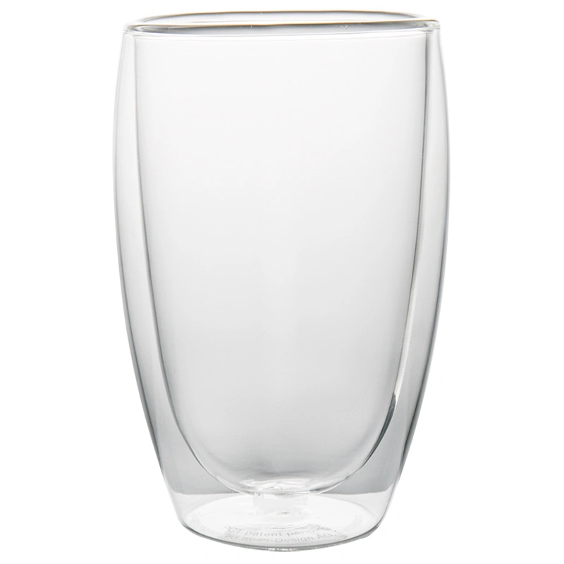 80ML 150ml 250ML 350ml 450 ml 550ml 650 ml de borosilicato resistente al calor de vidrio de doble pared menaje de cocina material de vidrio de café, té, leche de agua para beber cerveza tazas de la copa de vino