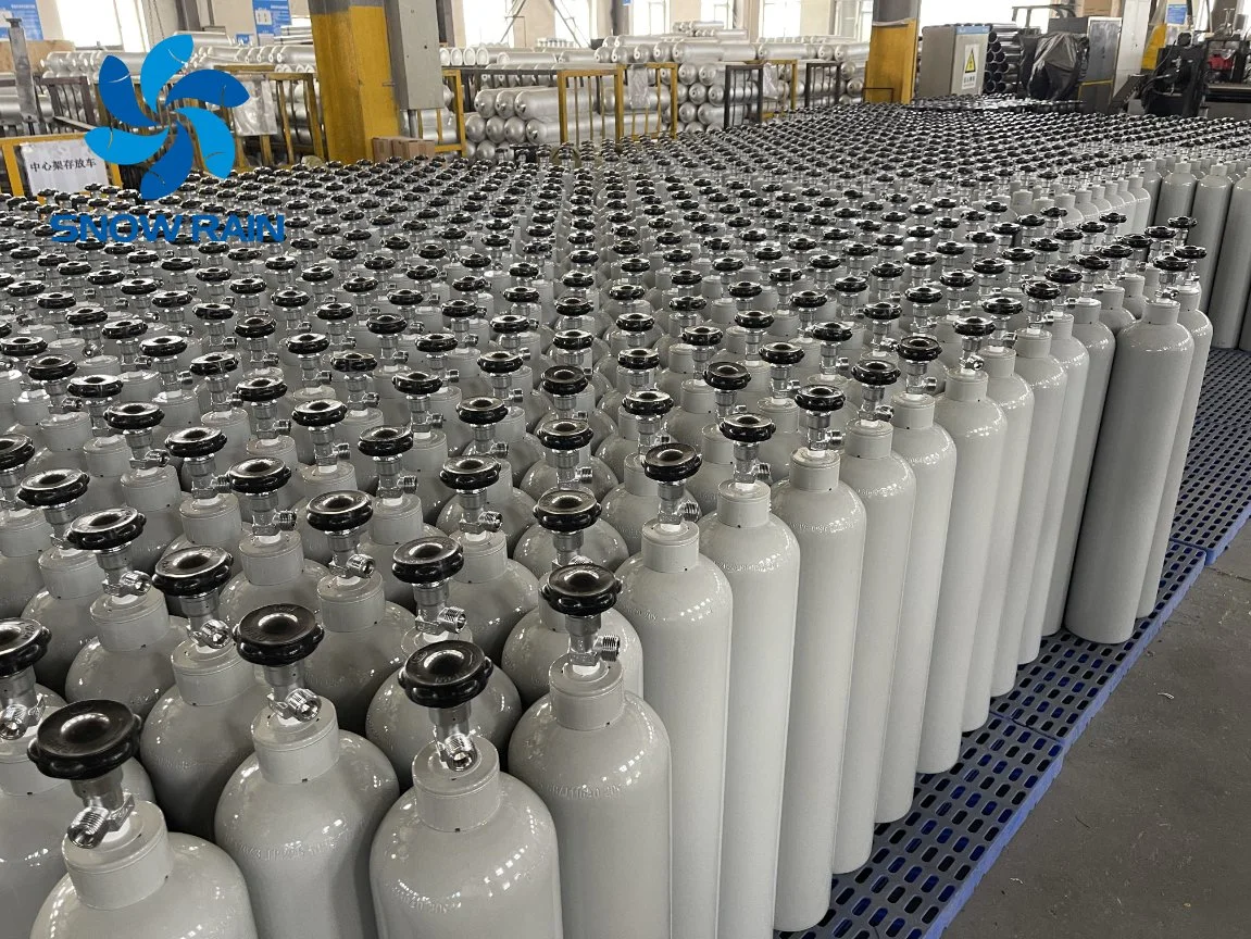 Vente directe du fabricant Réservoir en alliage d'aluminium sans soudure 6061 Gaz CO2.