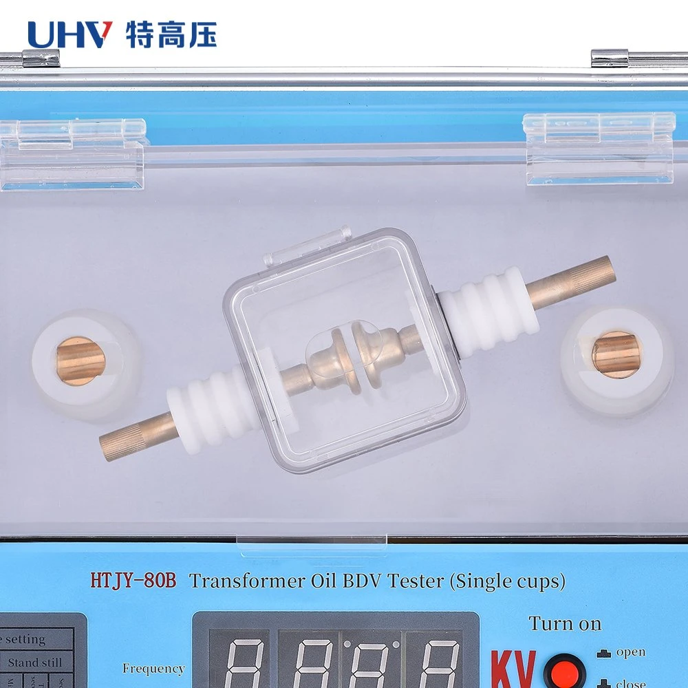 Htjy-80b 80kv Transformer Oil Bdv Tester Auto Dielectric Strength Testing Machine