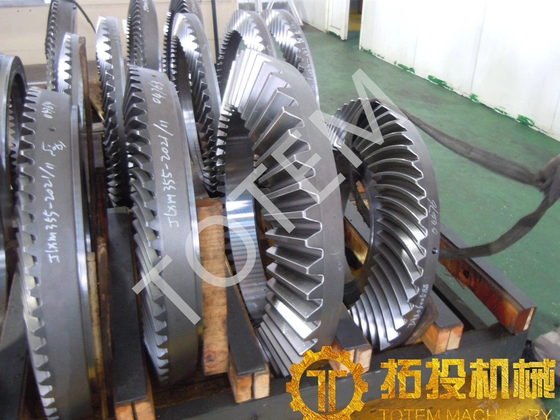 Totem OEM Factory CNC Milling Forged Casting Hardened Straight Bevel Gear Wheel for Playground Equipment