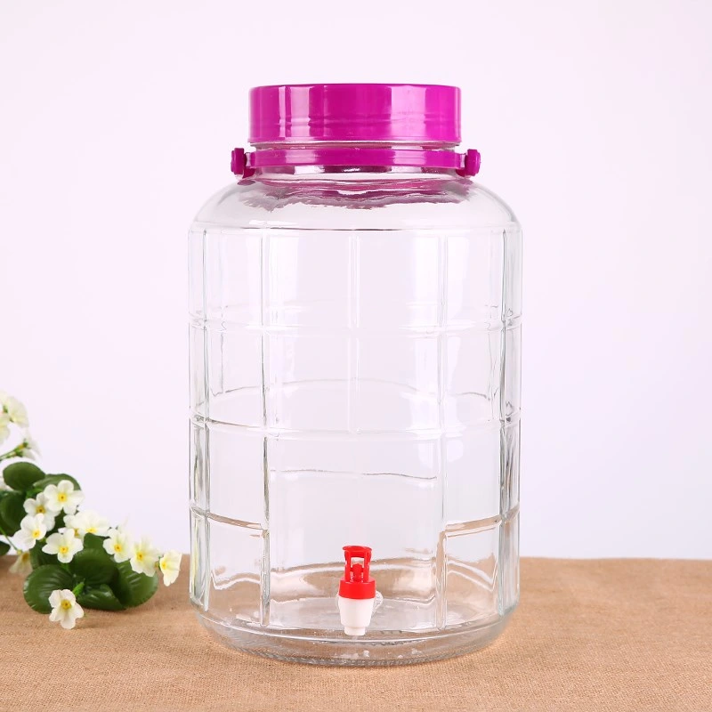 Bubble Wine Bottle with Tap Household Wine Liquor Ferment Pickle Jar