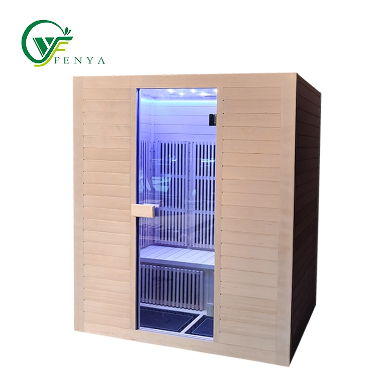 Comercio al por mayor Wolid cabina sauna de infrarrojos de madera