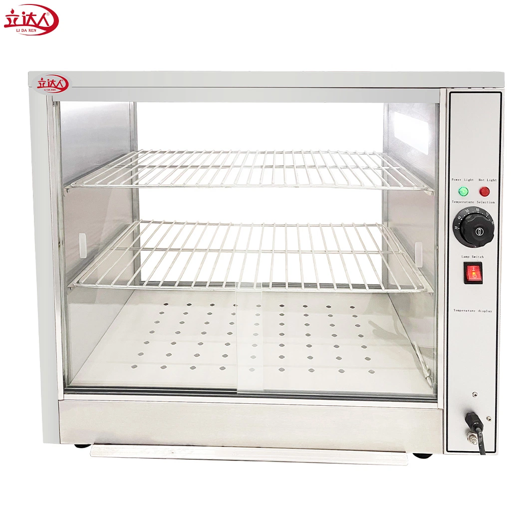 Commercial Restaurant Hot Snack Glass Fried Chicken Patty Pie a Pastry Electric Food Warmer Set Display Cabinet Showcase Counter