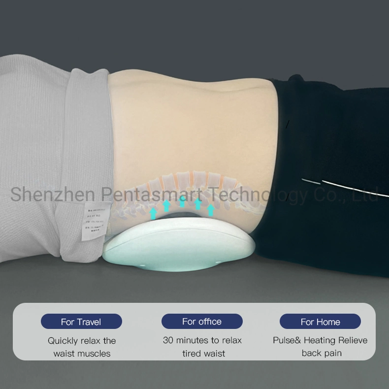 Electric Lumbar Massager with Heat Remote Control Voice Prompt EMS Back Massager