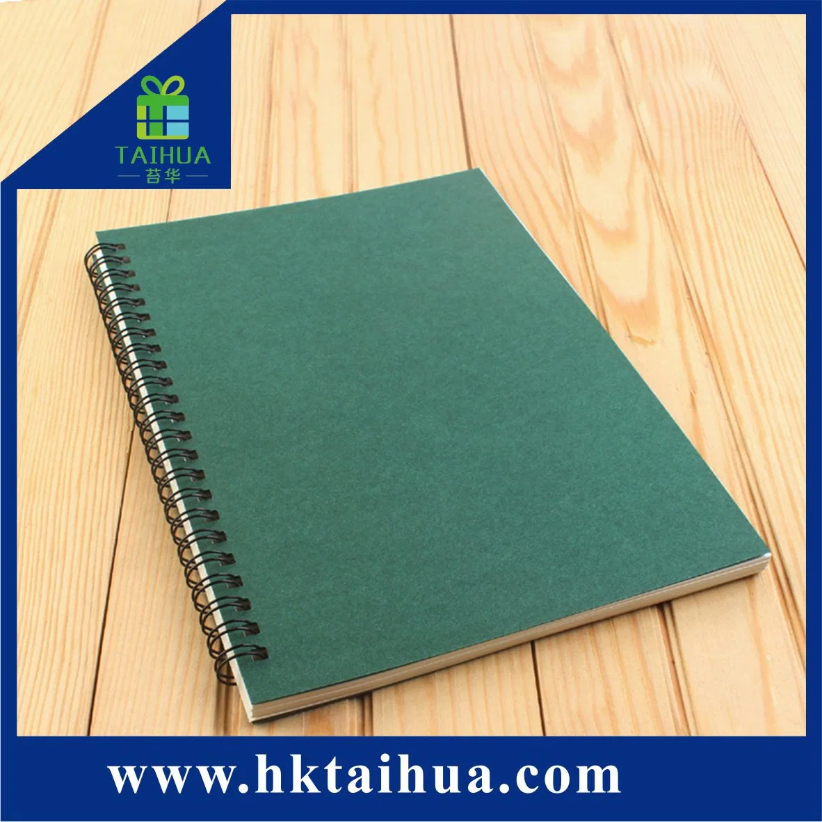 Wholesale/Supplier Custom A5 Hardcover Cheap Kraft Paper Spiral Bound Notebook Blank Page