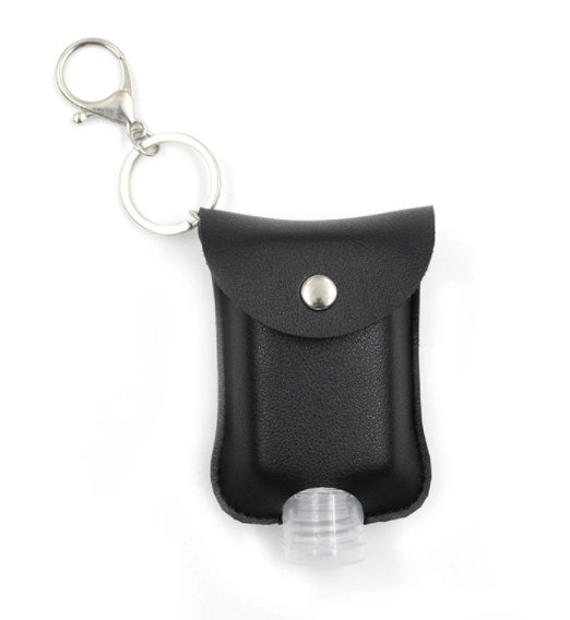 Porte-clés Mini cuir Sanitizer pour les mains bouteille de parfum Sac de poche