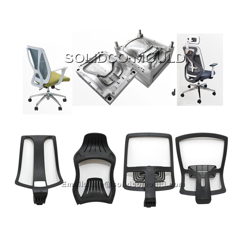 Chaises de bureau ergonomiques pivotantes pour ordinateur avec moules