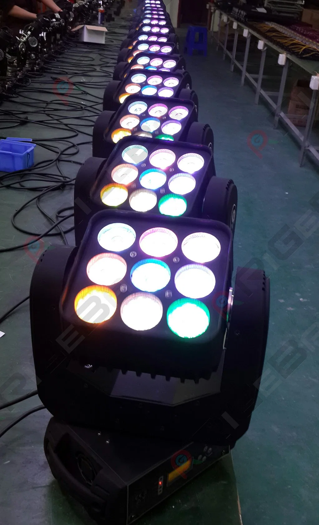 9*10W LED Beam Moving Head Wash Stage Matrix Light