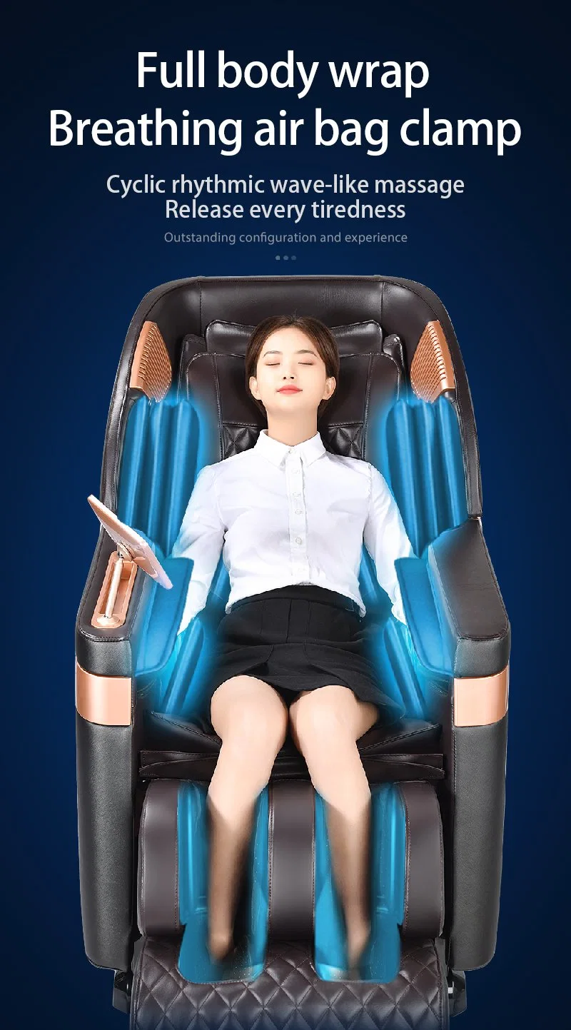 Home Office Use Modern Electric Smart Ai Voice Control SL Track Zero Gravity Recliner Knead Shiatsu Whole Body 3D Massage Chair