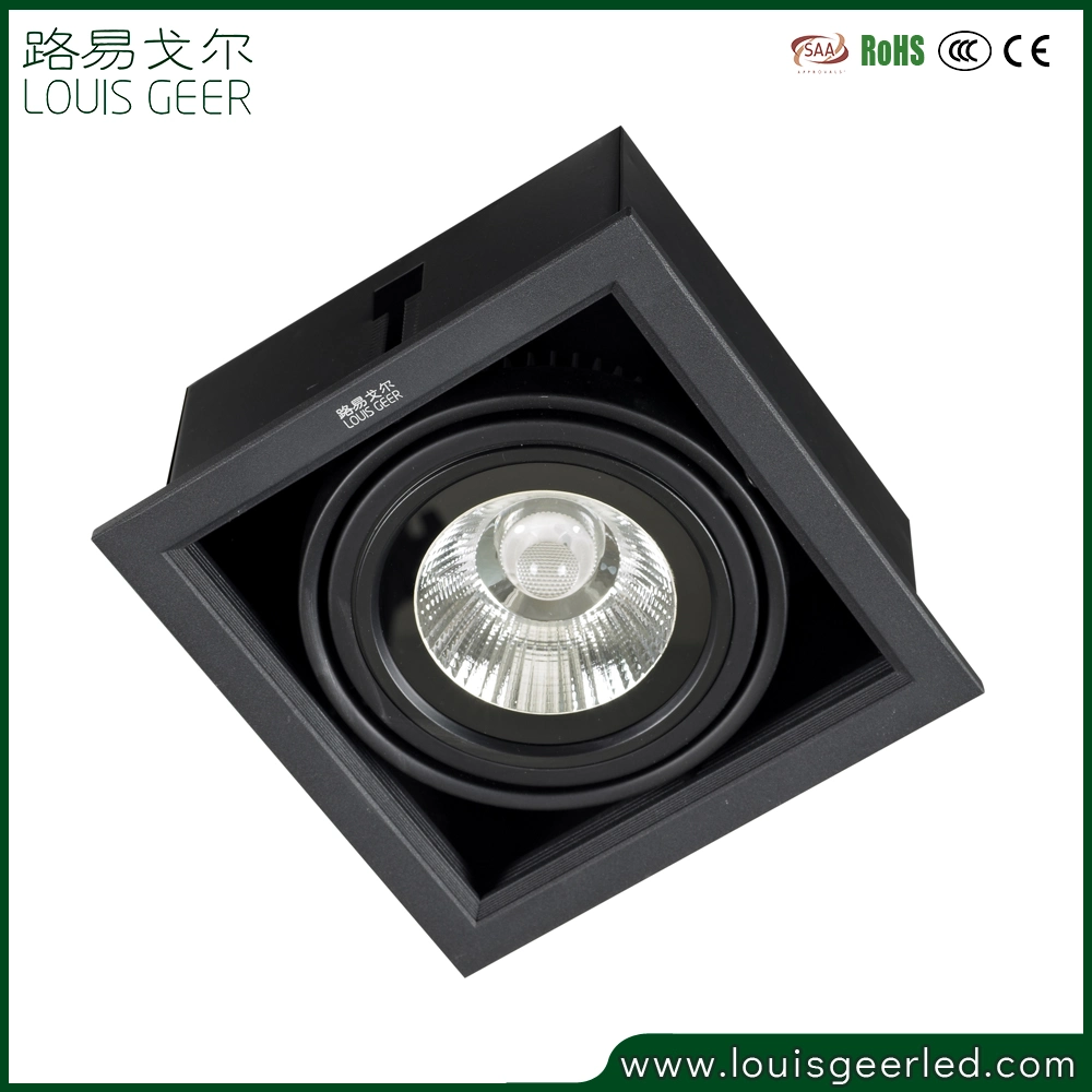 Latest High Power Rotation 5W Hotel Club Office Square Round Ceiling Recessed LED Grille Light Lamp