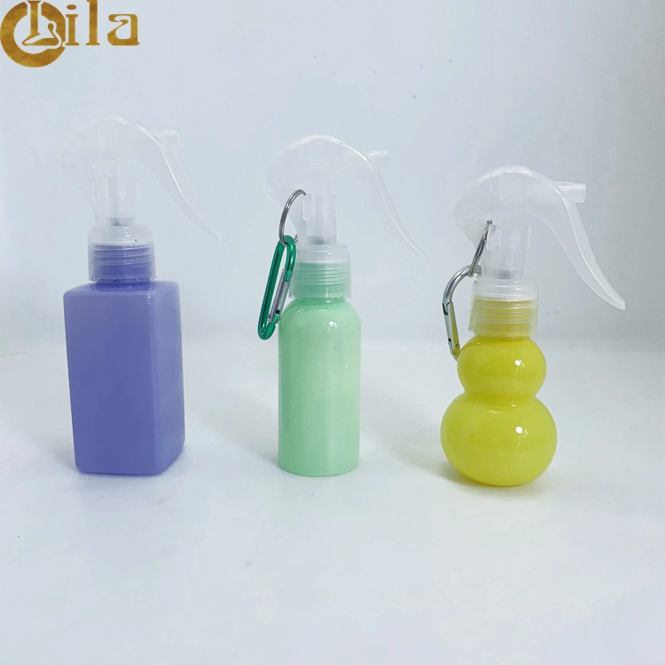 Factory Price Shaped Plastic Spray Portable Packing Bottles with Cap Pet Bottle