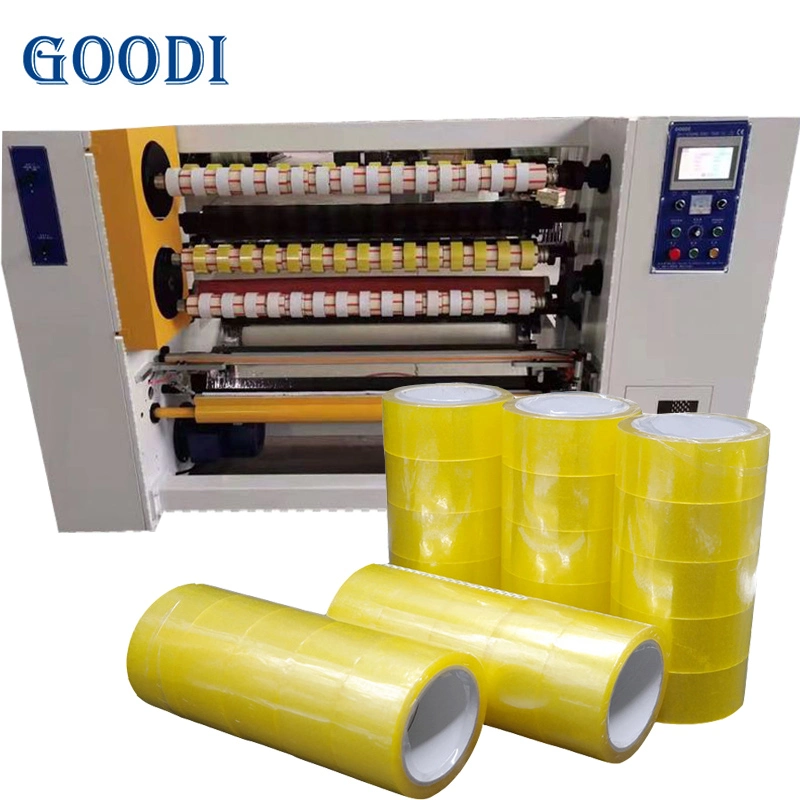 Adhesive Duct Tape Manufacturing Machine Automatic BOPP Packing Tape Slitter Rewinder