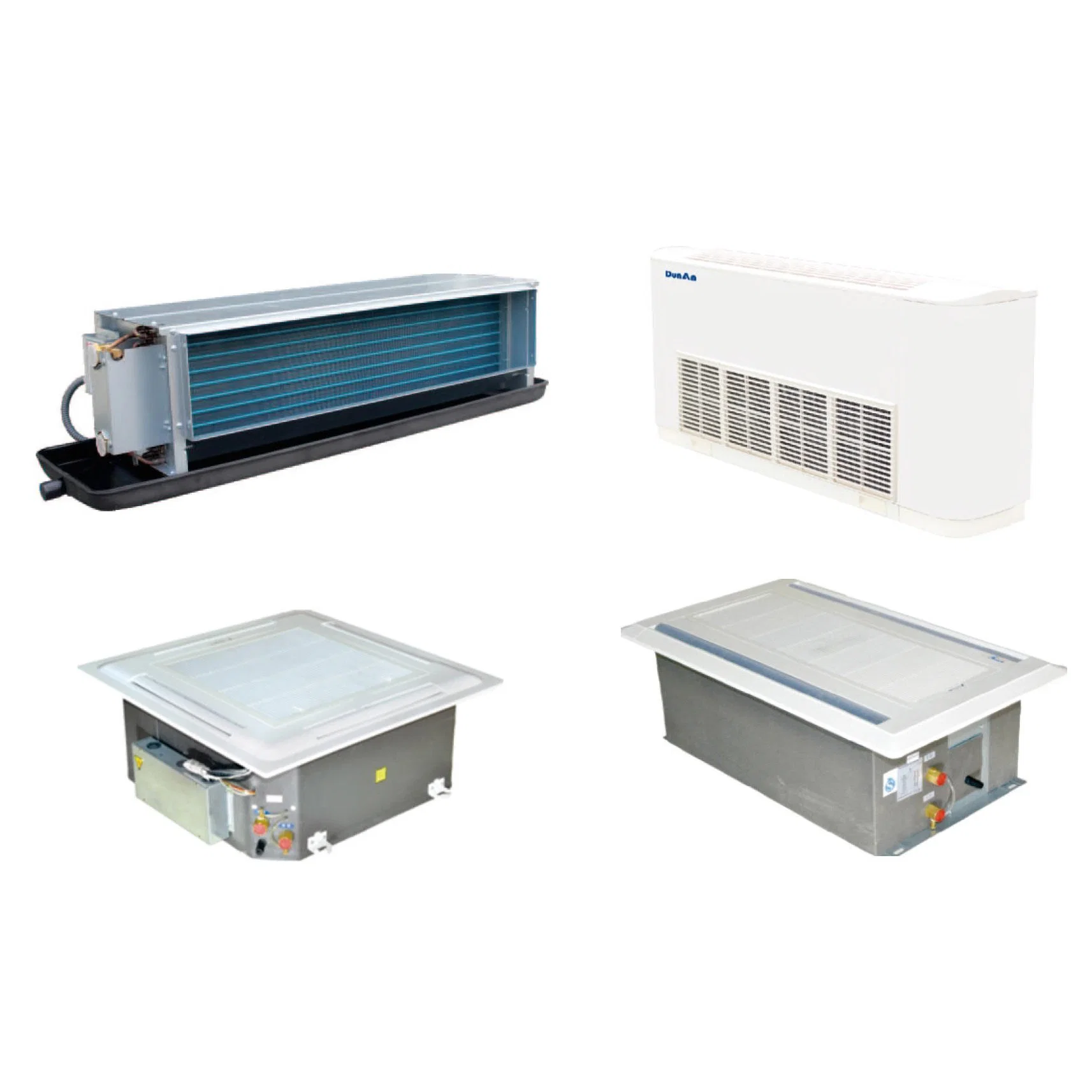 Water Air Conditioning Cold - Heating Type Horizontal Hidden Fan Coil Unit