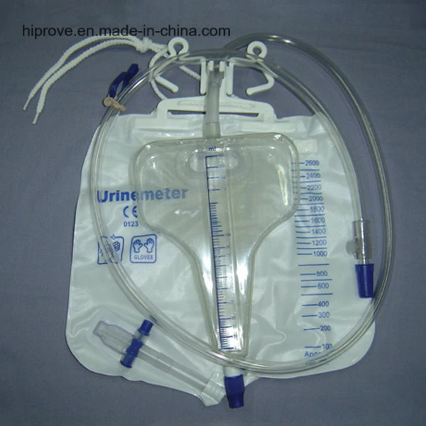 Sac d'urine stérile haute qualité à usage unique de 2 000 ml pour bébé adulte