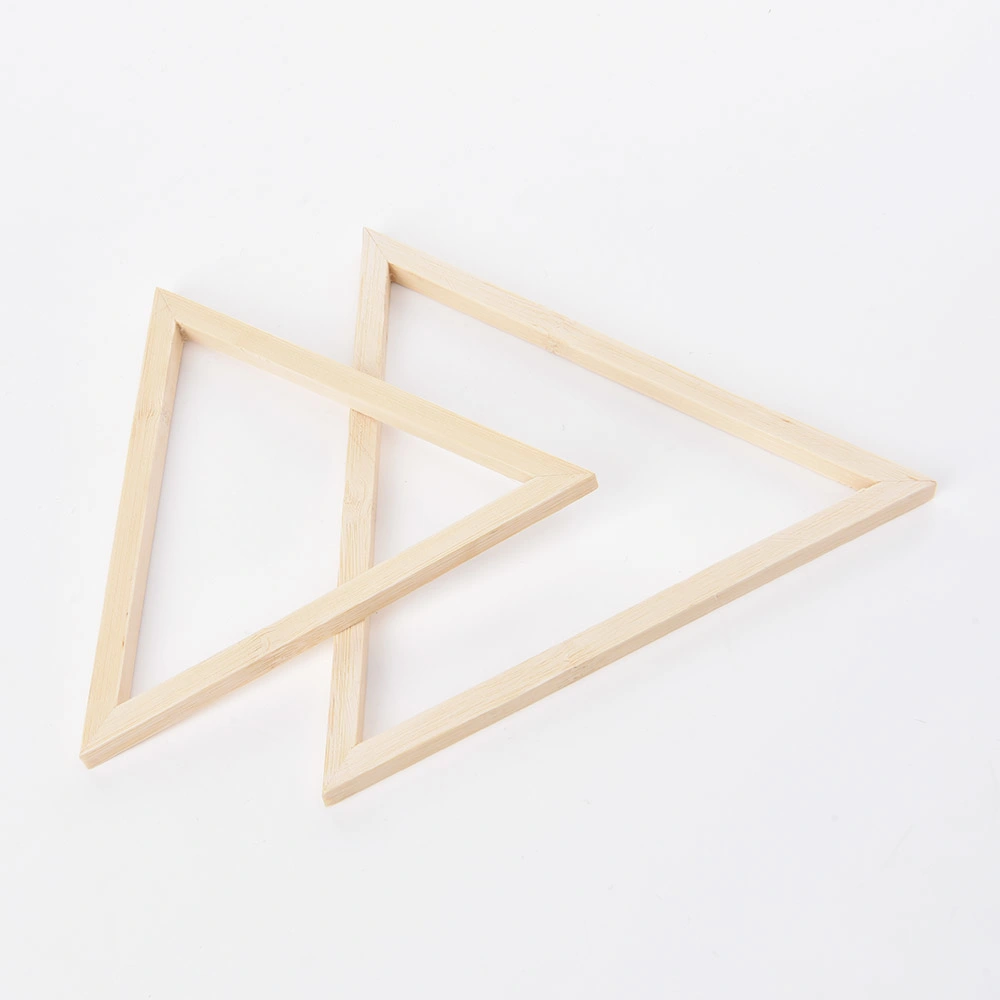 Triangle Bamboo Embroidery Display Frame Hoop