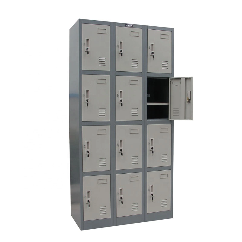 Kids Colorful Storage Cabinet/15 Door Steel Locker for Kindergarten