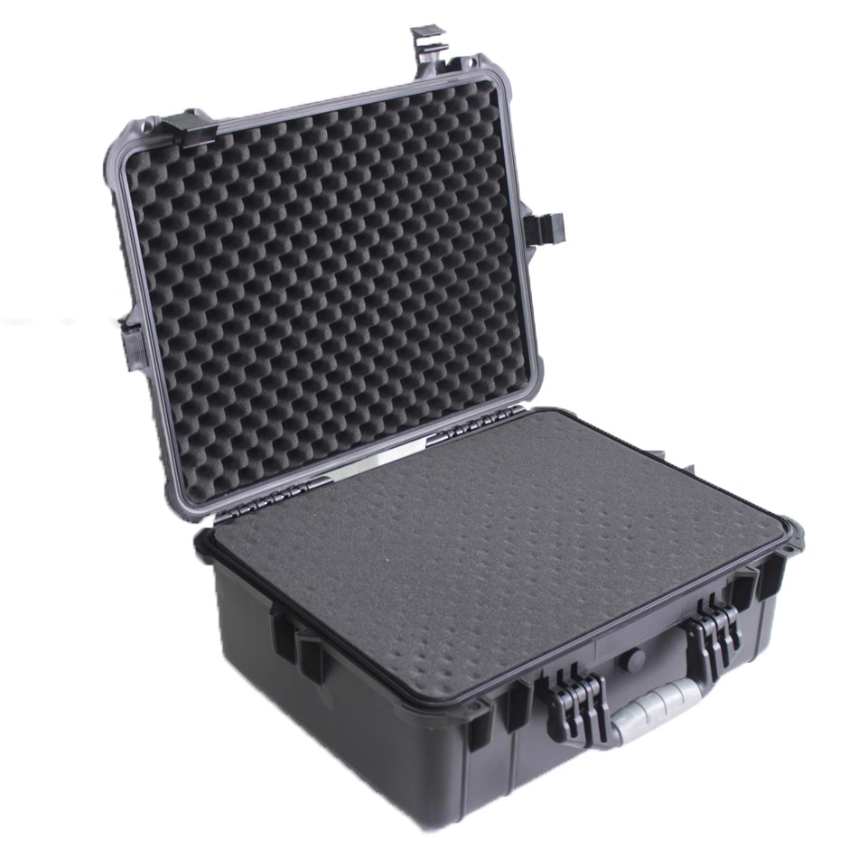 Black Tactical ABS Weatherproof Equipment Case with Customizable Foam