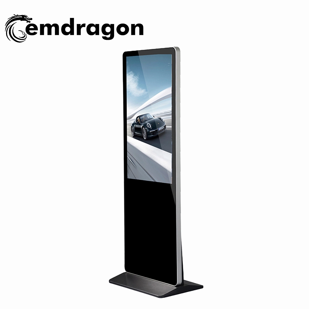 precio de fábrica Pedestal de 43 pulgadas HD Vertical Pedestal ultra delgado Pantalla táctil LCD de pantalla de TV de pantalla de publicidad