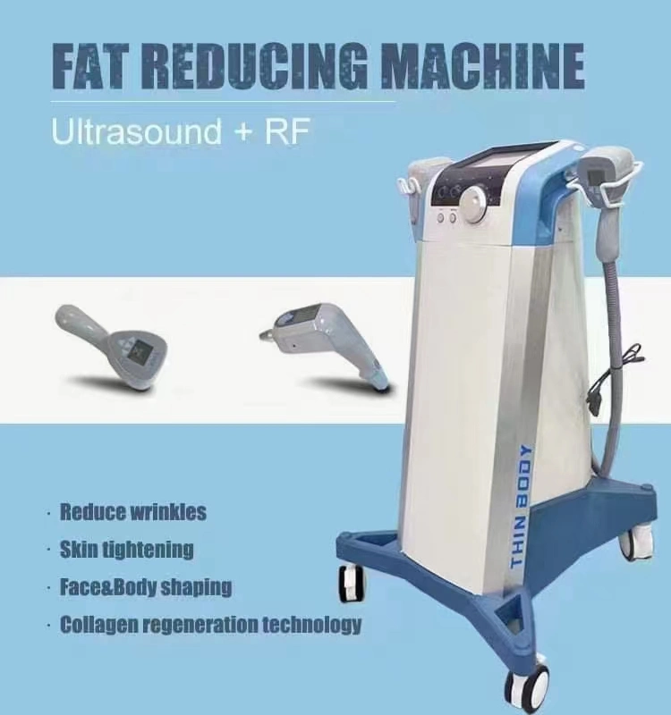 Ultra-sons 2 em 1 Rádio frequência de Slimming olhos da máquina cuidado com a queima de gordura Máquina de remoção de colagénio enrugado