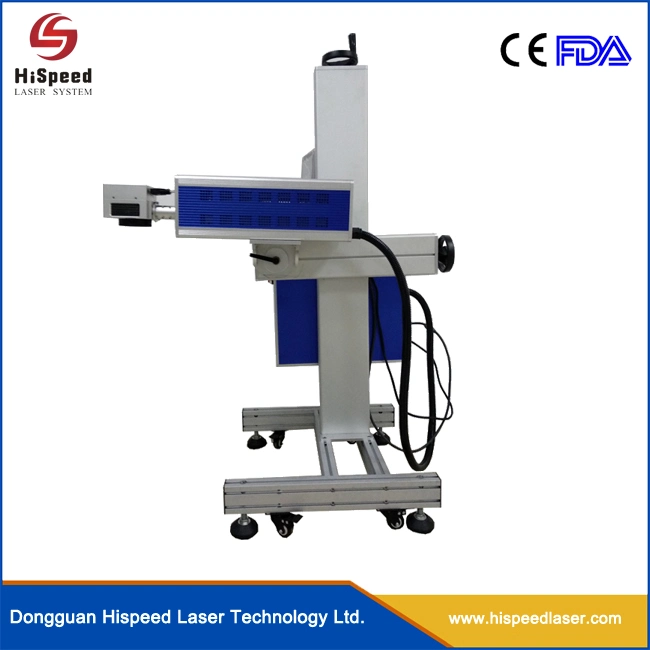 RF Metal Tube CO2 Fly Laser Marking Machine Suitable Production Line for Nonmetal Materials, Wood, Plastic, Paper