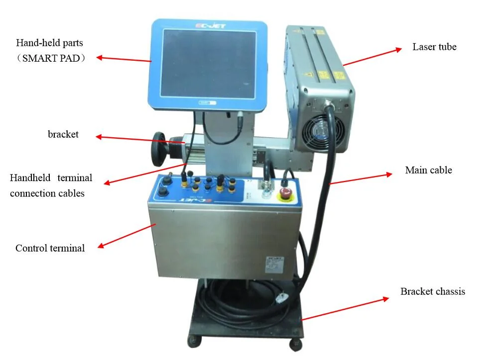 IP55 Protection Level Fiber Laser Marking Printer (EC-LASER)