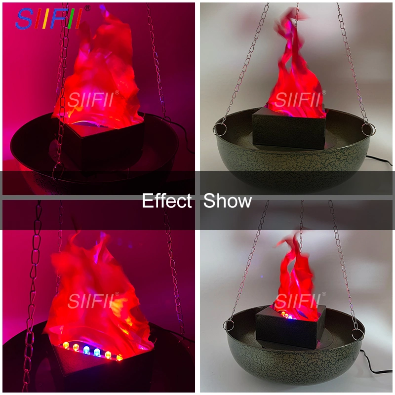 Electronic Simulation Fake Flame Chandelier Church Chapel Bar Decoration Brazier Lamp Artificial Simulation Hanging Basin