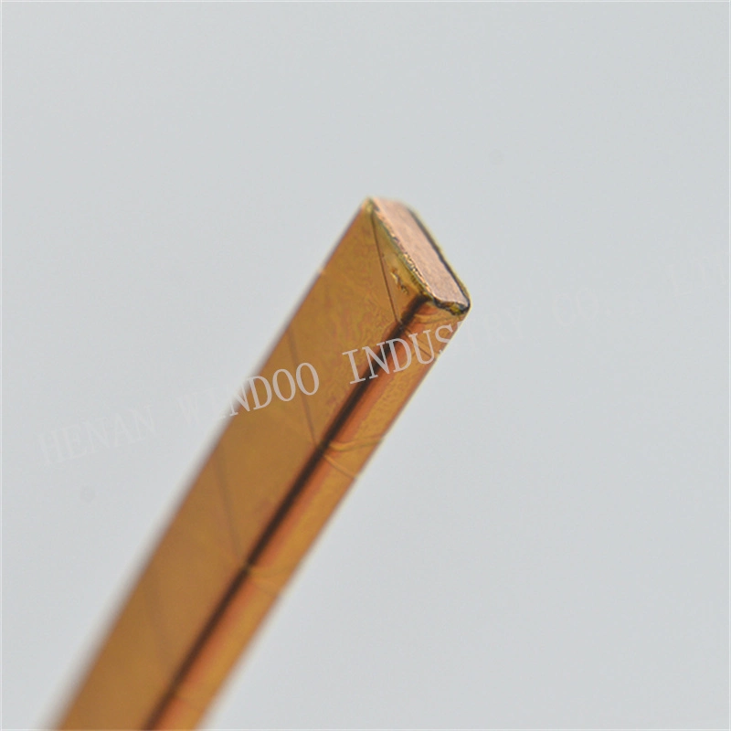 Double Layer Polyesterimide Yarnm High Temperature Kapton Wrapped Copper Flat Wire for Coil