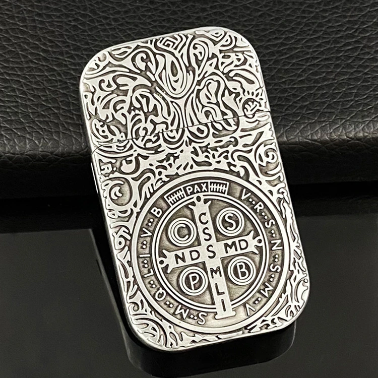 Creative Gold Electric Cigarette Lighter Cool Embossed Tiger Windproof Plasma Arc Lighter for Cigarette