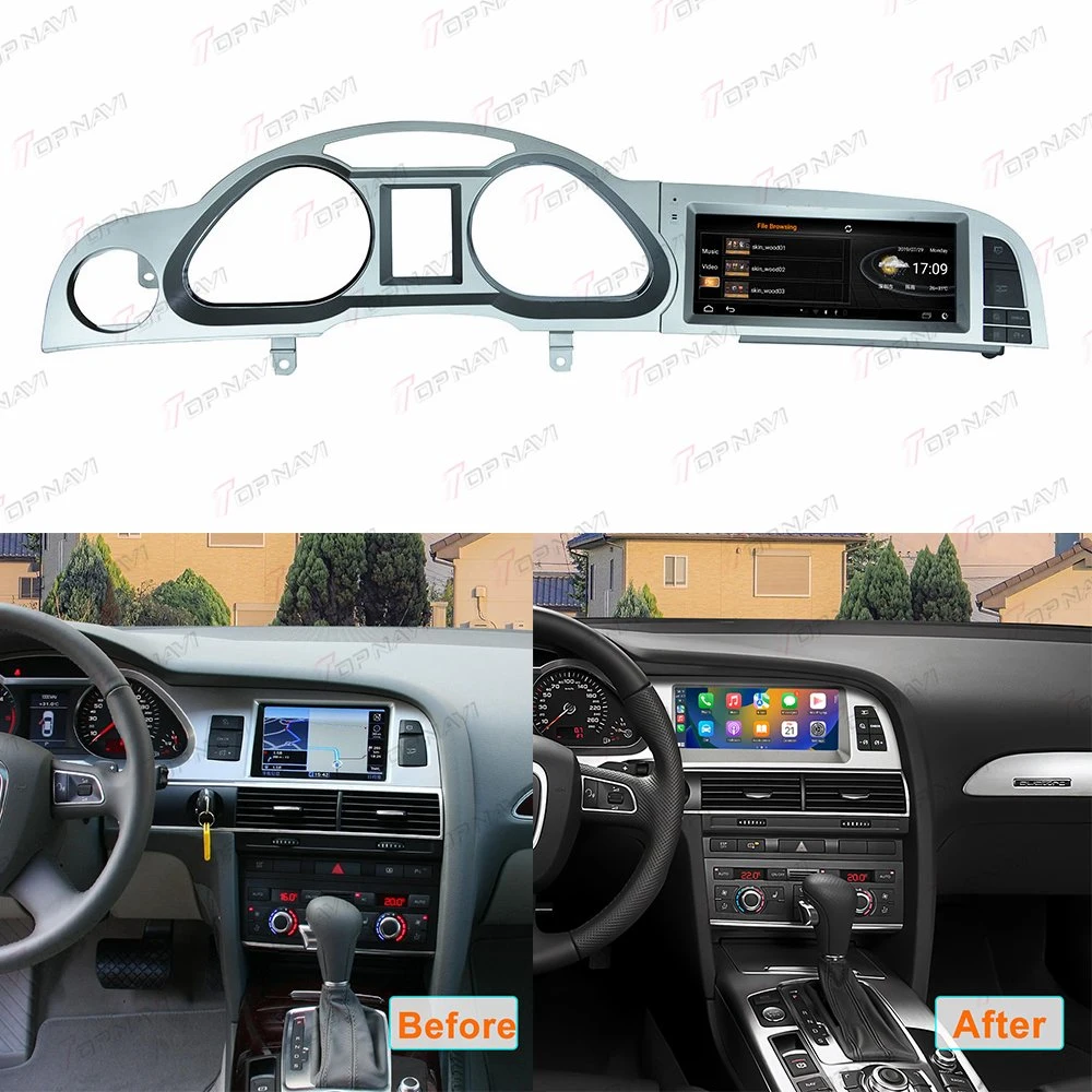 8.8" для Audi A6 2005-2011 автомобильный радиоприемник проигрыватель мультимедиа Carplay Android DSP