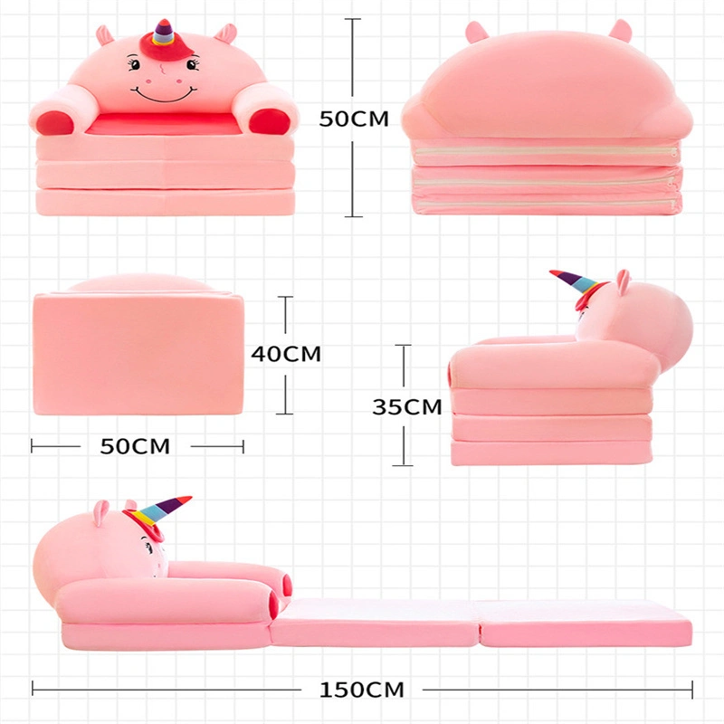 Three Folding Cartoon Sofa for Children