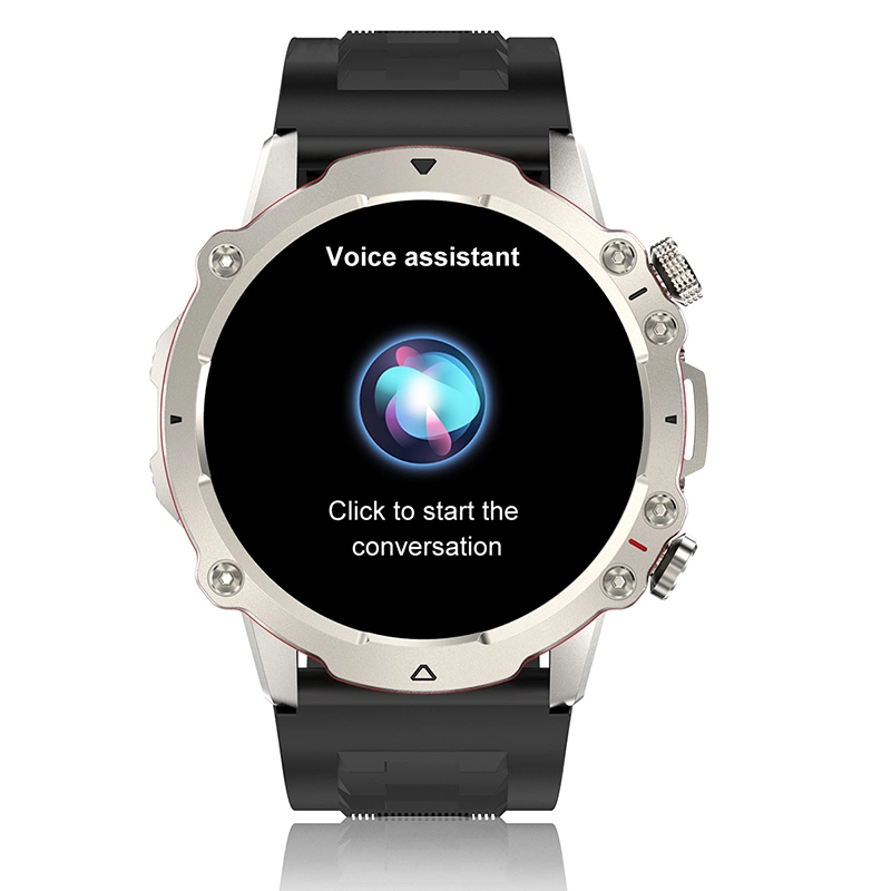 Dernière montre Touch Mobile Spin Button Health Sport Smart Watch avec Écran AMOLED arrondi pour homme d'affaires