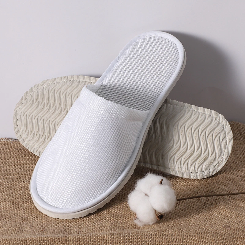 Hotel Summer Breathable Linen Slippers